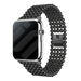 Bracelet perles acier Apple Watch (noir)