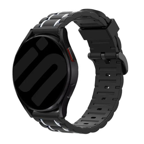 Bracelet sport avec boucle Suunto Race 2 (noir/blanc)