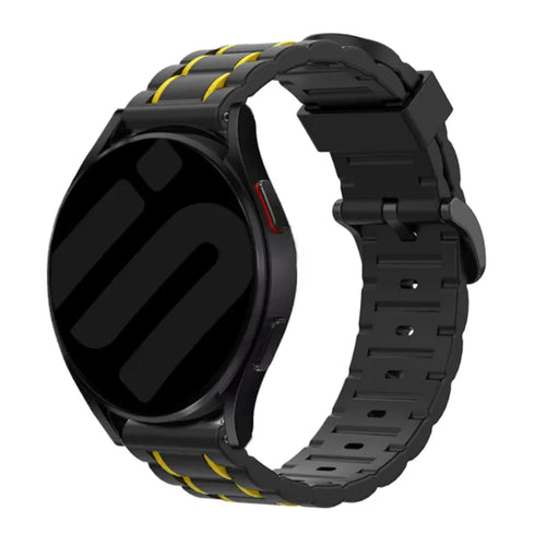 Gard Pro Health Smartwatch 3 - 48mm Sport Strap with Buckle (Black/Yellow)