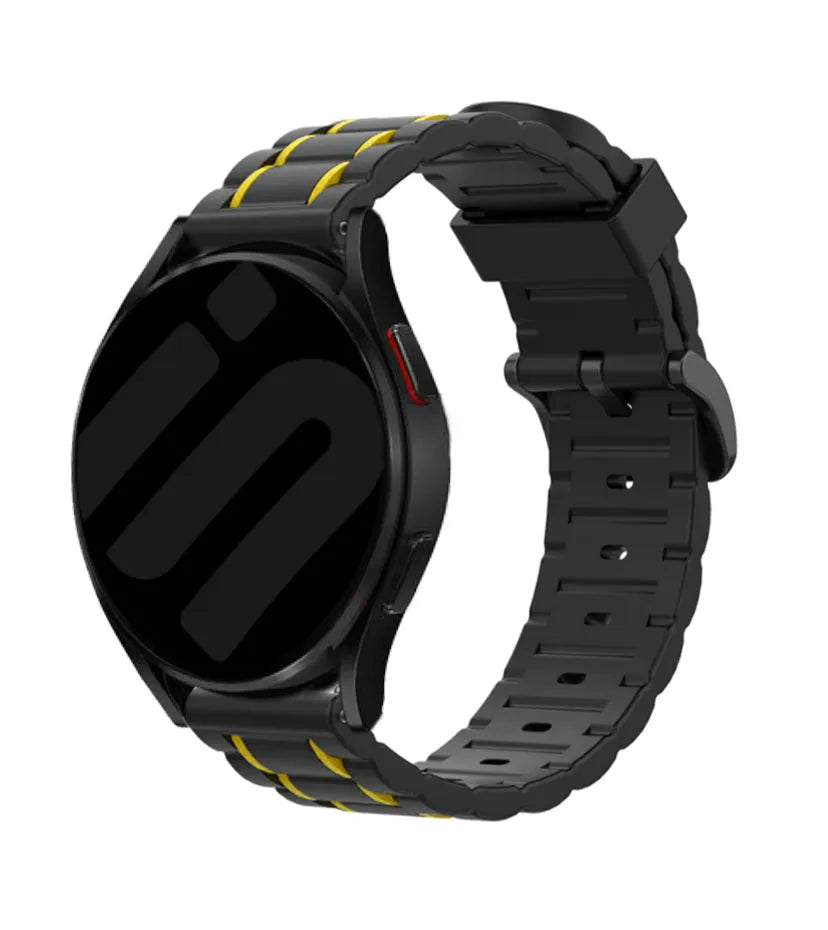 Coros Apex 2 Sport Buckle Strap (Black/Yellow)