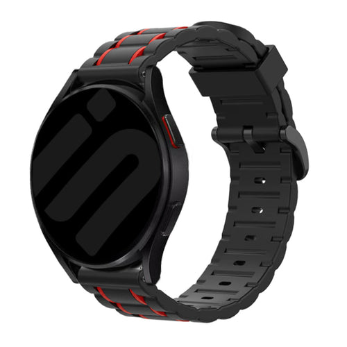 Bracelet sport avec boucle Amazfit Bip 6 (noir/rouge)
