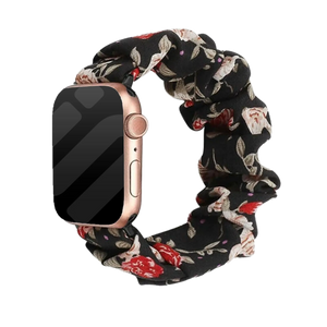 Bracelet chouchou Apple Watch (fleurs)