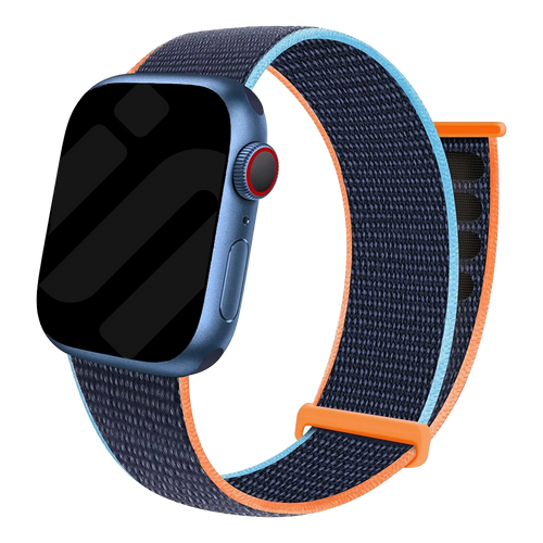 Bracelet Apple Watch nylon (bleu foncé)