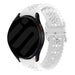 Bracelet silicone avec motif Samsung Galaxy Watch 7 - 44mm (blanc)