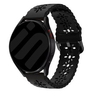 Amazfit Bip 3 (Pro) Patterned Silicone Strap (Black)
