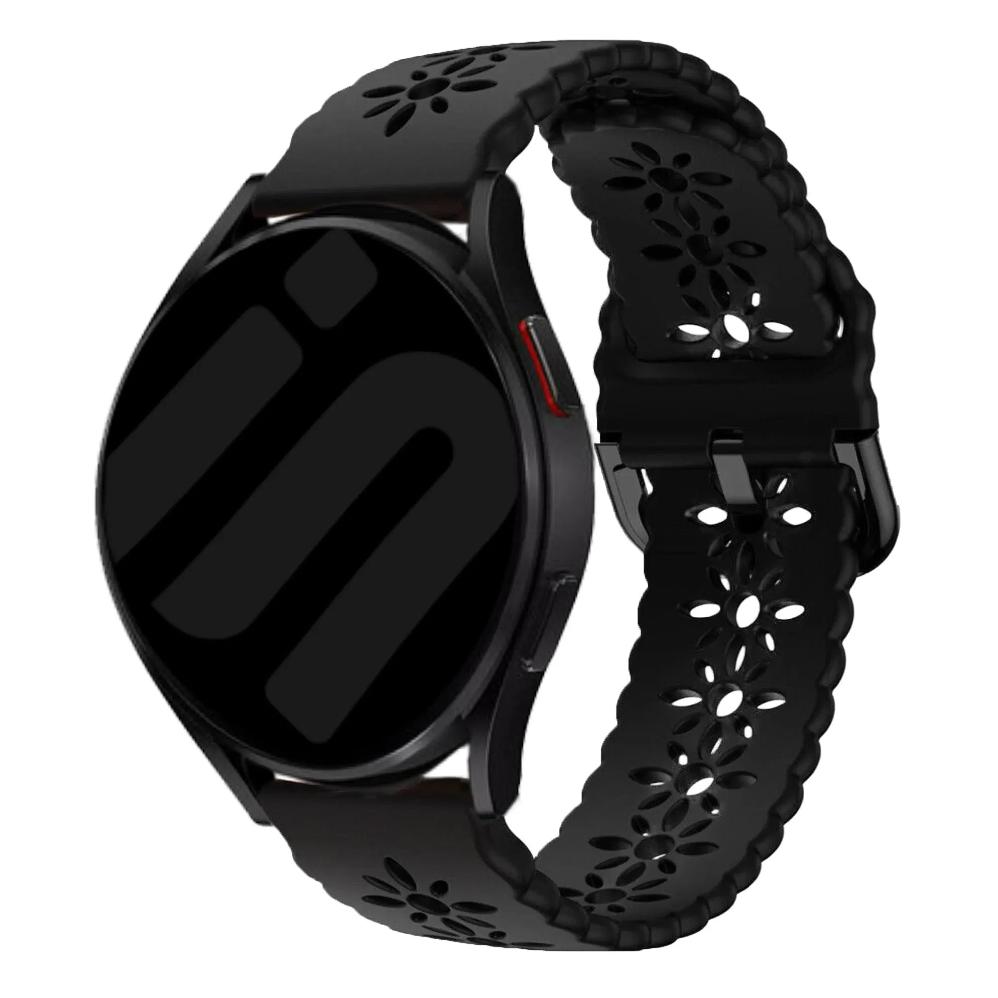 Bracelet de silicone avec relief Amazfit GTS 4 (noir)