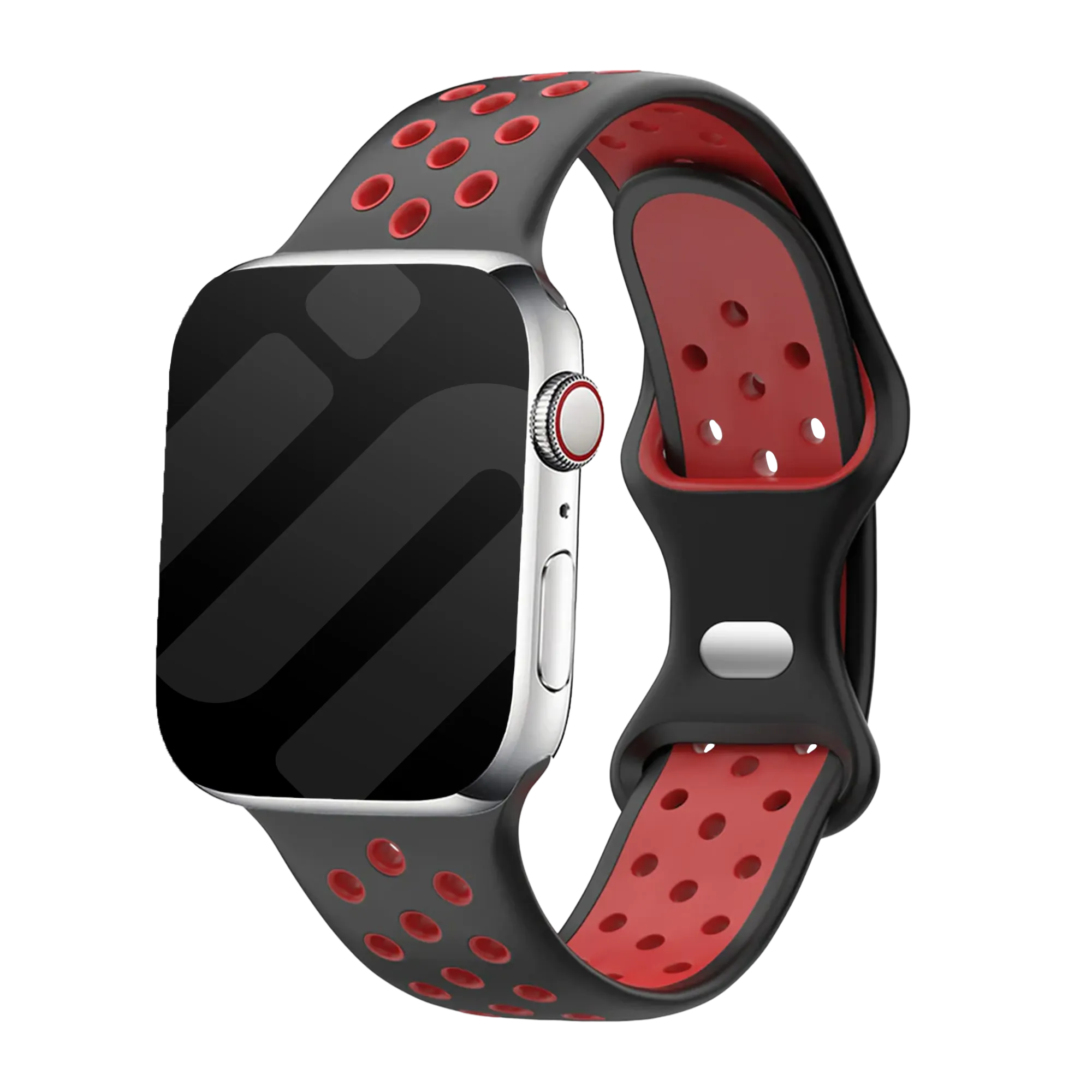 Bracelet Apple Watch sport (noir/rouge)