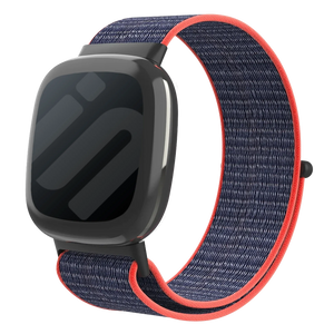 Bracelet nylon Fitbit Sense 2 (rose/indigo)