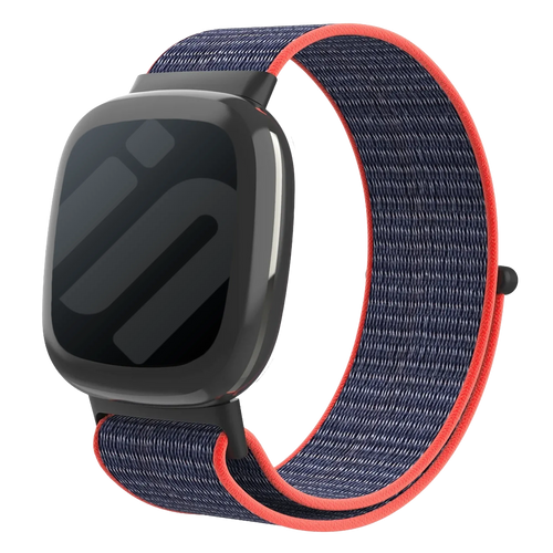 Bracelet nylon Fitbit Sense 2 (rose/indigo)