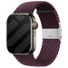 Bracelet tressé Apple Watch (cerise noire)