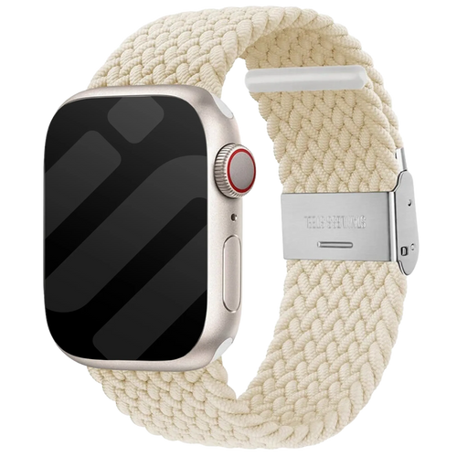 Bracelet tressé Apple Watch (lumière stellaire)