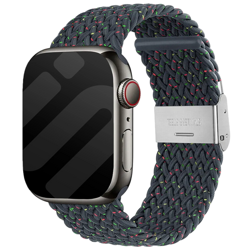 Bracelet tressé Apple Watch (bleu-gris mélanger)