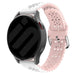 Bracelet silicone avec motif Samsung Galaxy Watch 4 44mm (blanc/rose)
