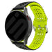 Bracelet silicone avec motif Samsung Galaxy Watch 42mm (noir/vert)