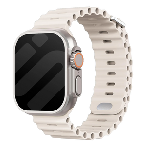 Bracelet Ocean Apple Watch avec fermeture à pression (lumière stellaire)