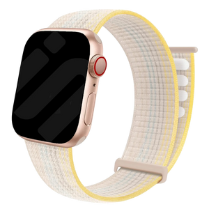 Bracelet Apple Watch nylon (lumière stellaire melange)