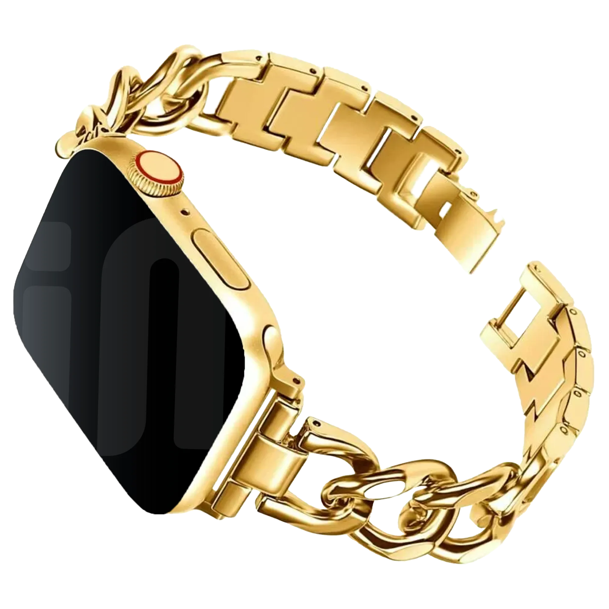 Bracelet chaîne en acier Apple Watch (or)
