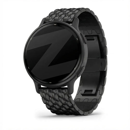 Bandz Bracelet acier 'Dragon' Garmin Vivoactive 5 (noir)