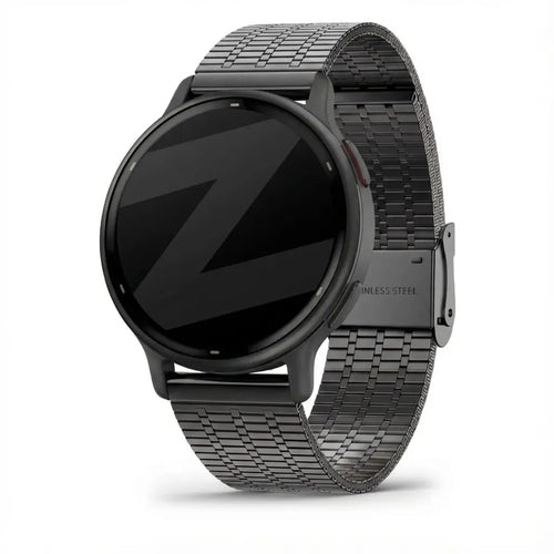 Bandz Bracelet acier réglable Garmin Vivoactive 5 (noir)
