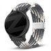 Bandz Bracelet nylon tressé Garmin Vivoactive 5 (mandala noir)