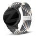 Bandz Bracelet nylon tressé Garmin Vivoactive 5 (mandala noir)