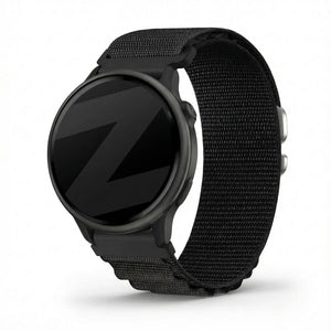Bandz Bracelet nylon Alpine Garmin Vivoactive 6 (noir)