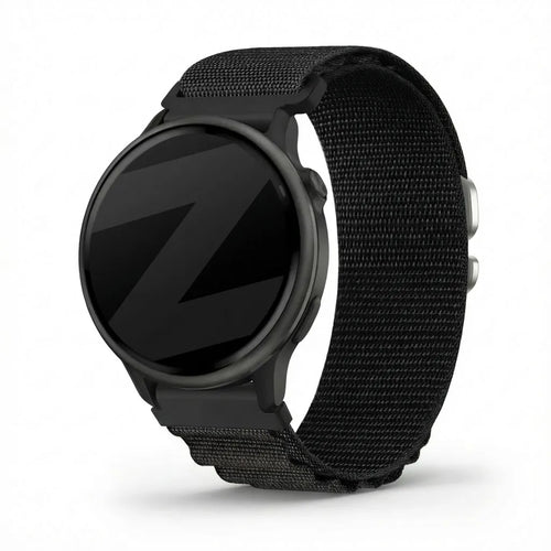 Bandz Bracelet nylon Alpine Garmin Vivoactive 6 (noir)