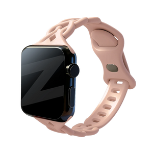 Bandz Bracelet silicone tissé Apple Watch (rose sable)