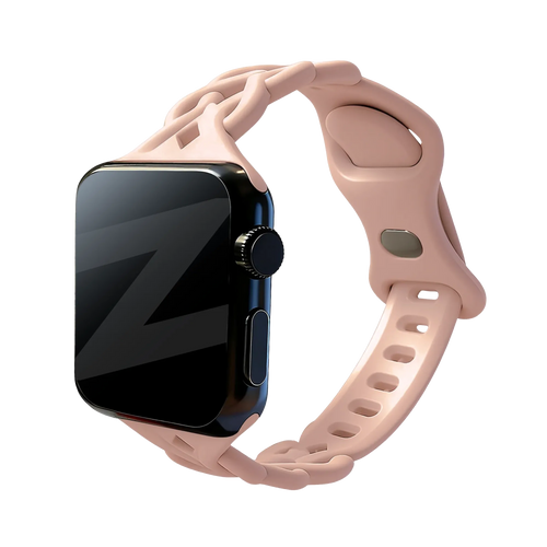 Bandz Bracelet silicone tissé Apple Watch (rose sable)