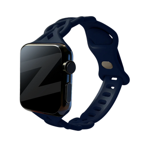 Bandz Bracelet silicone tissé Apple Watch (bleu foncé)