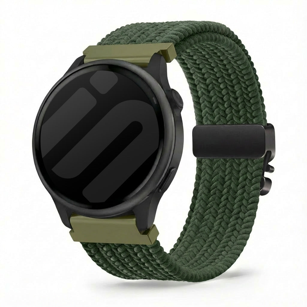 Bracelet tissé avec boucle Garmin Vivoactive 6 (vert)
