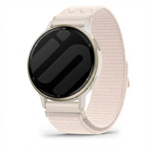 Nylon Strap, starlight, on a watch, 3/4 front view