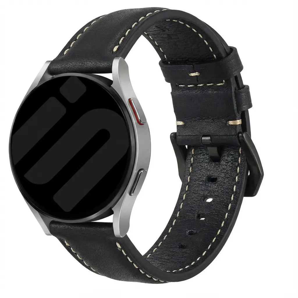Bracelet cuir Garmin Venu X1 (noir)