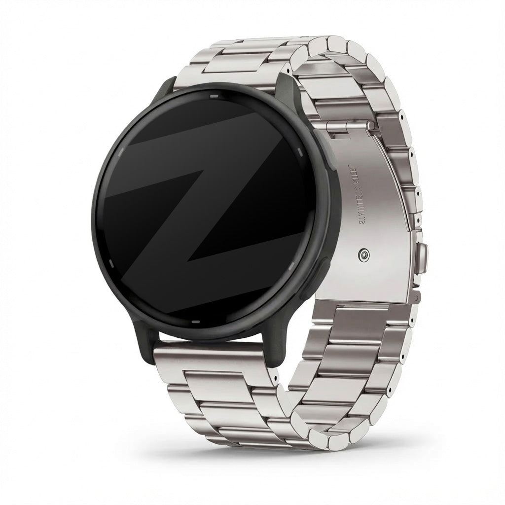 Bandz Bracelet acier 'Classic' Garmin Vivoactive 5 (lumière stellaire)