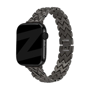 Bandz Apple Watch Metal Strap 'V-Type' (Black)
