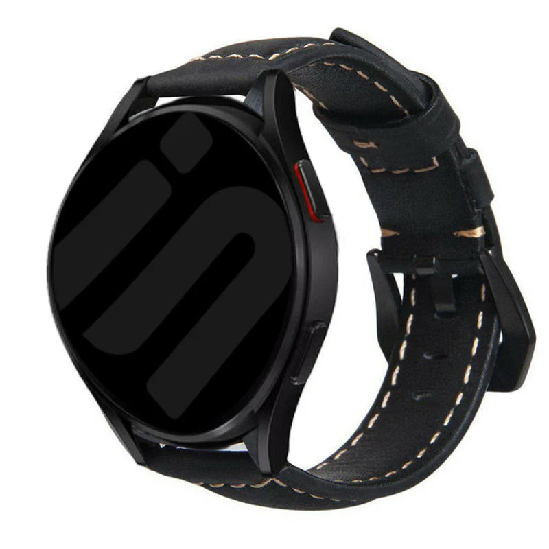 Bracelet cuir OnePlus Watch 3 - 46mm (noir)