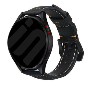 Bracelet cuir Withings ScanWatch 2 - 42mm (noir)