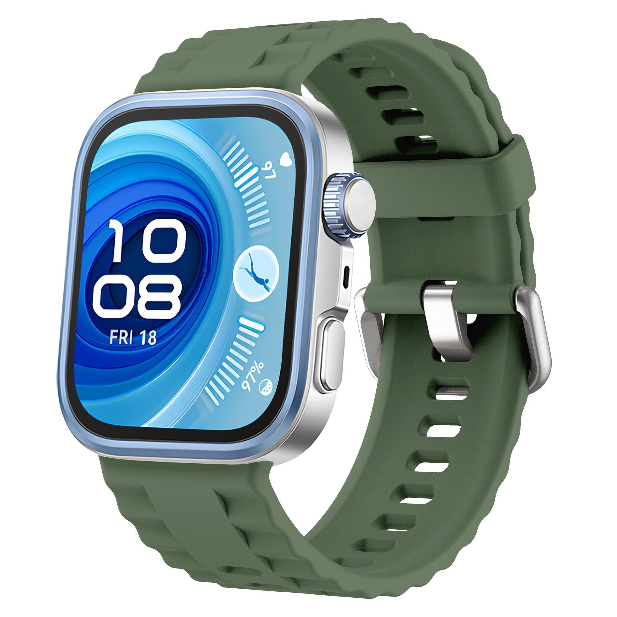 Bracelet silicone Classic Huawei Watch Fit 4 (vert foncé)