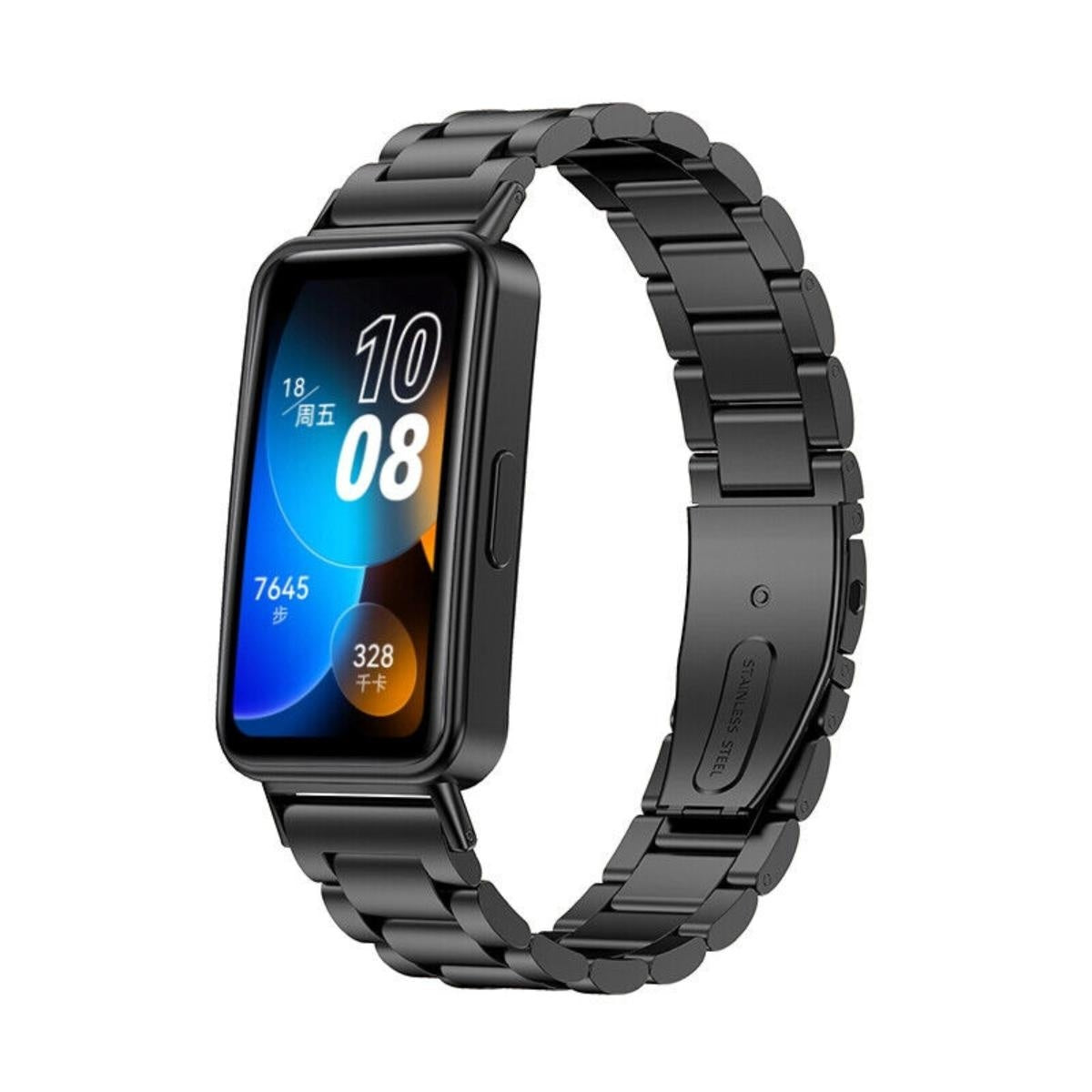 Bracelet acier Huawei Band 10 (noir)