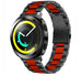 Bracelet acier Samsung Gear Sport (noir/rouge)