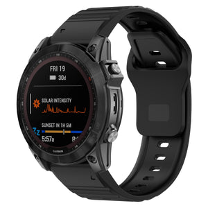 Bracelet silicone outdoor Garmin Tactix 8 - 51mm (noir)