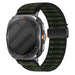 Bracelet nylon ondulé boucle en P Samsung Galaxy Watch Ultra 2 (vert)