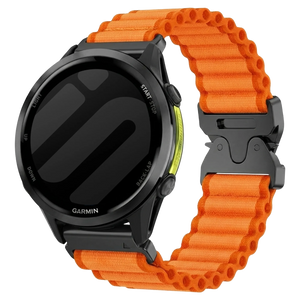 Garmin Fenix 8 - 47mm Outdoor Nylon Strap (Orange)