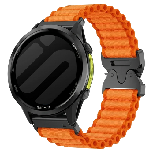 Garmin Fenix 8 - 47mm Outdoor Nylon Strap (Orange)