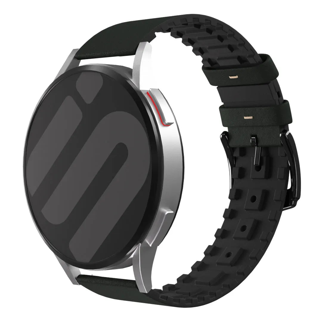 Bracelet cuir et silicone Coros Apex 2 (vert)