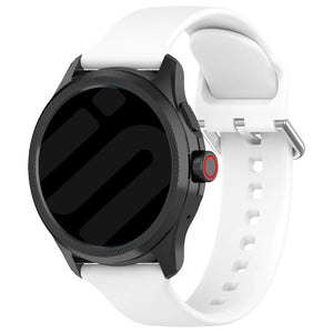 Bracelet silicone avec boucle TicWatch Pro 5 Enduro (blanc)