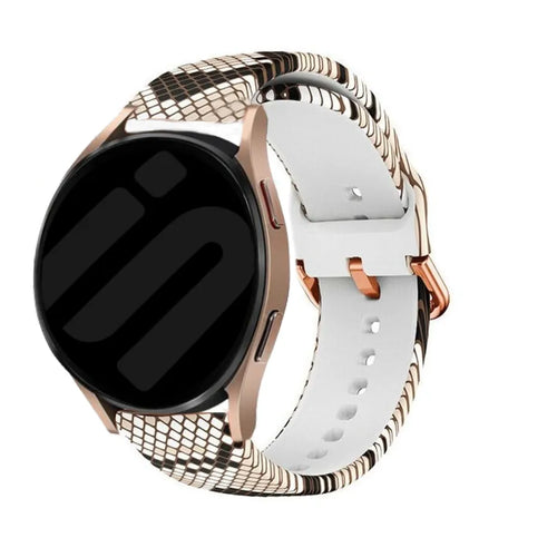 Print Silicone Strap, on a watch, 3/4 front view