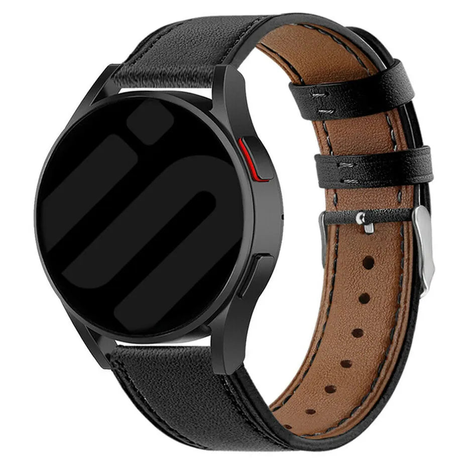 Bracelet cuir moderne Coros Pace 3 (noir)