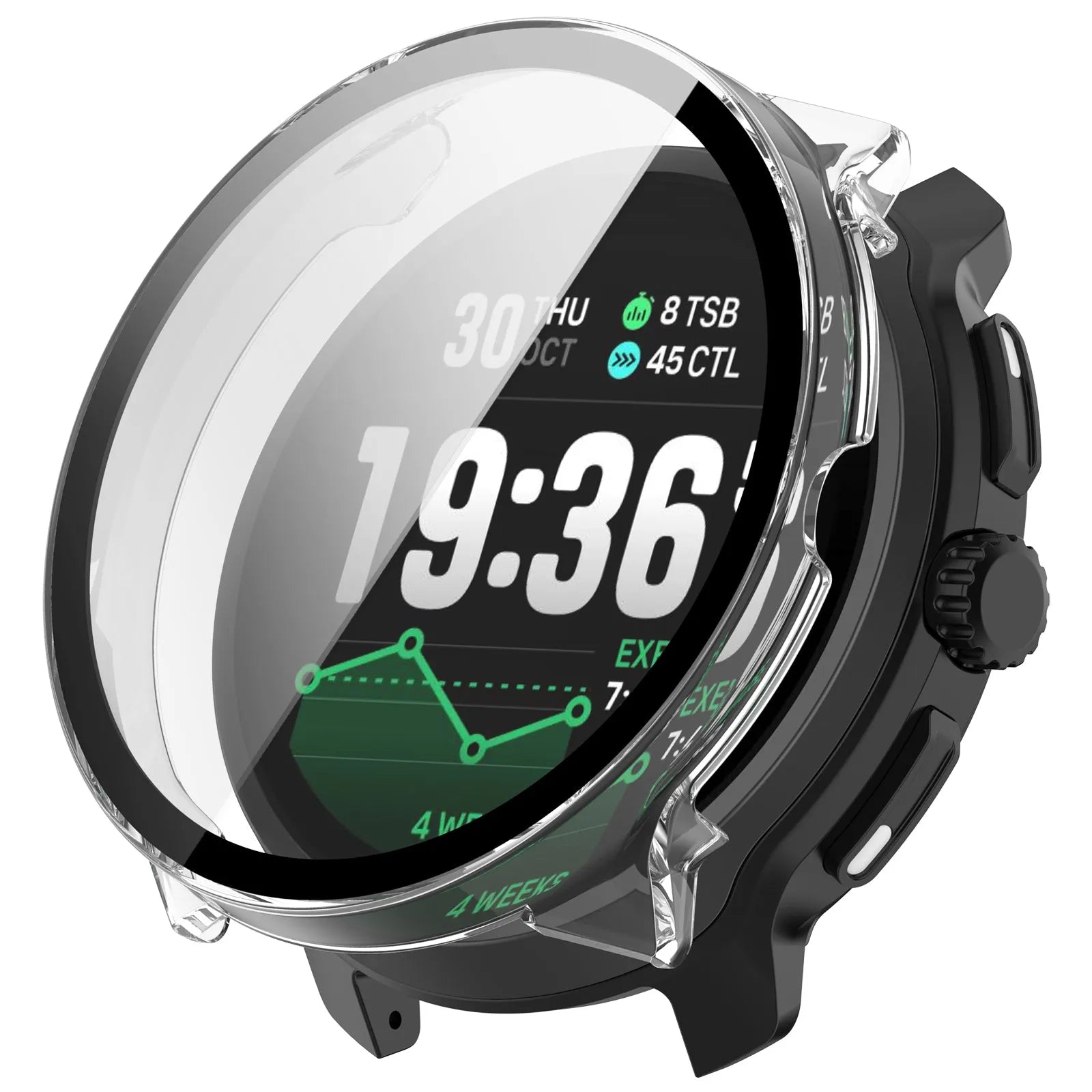 Coque avec verre PC Suunto Race 2 (transparent)
