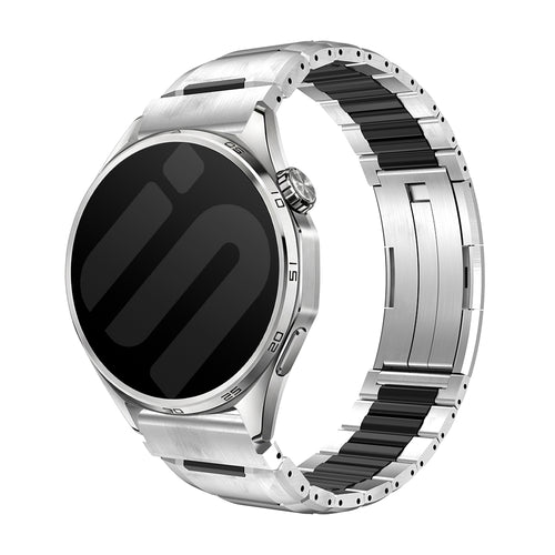 Coros Pace 4 'One Push' Steel Hybrid Strap (Titanium/Black)